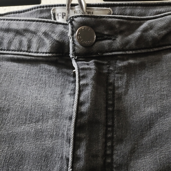 Free People Flare Pants Bell Bottom Jeans Dusty Black Size 24 Clean - Picture 3 of 9
